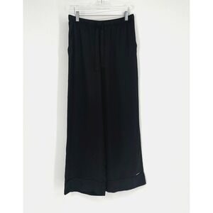 Cozy Earth Serenity Pants Womens M Silk Black Straight Leg Pajama Cozy Relaxed‎